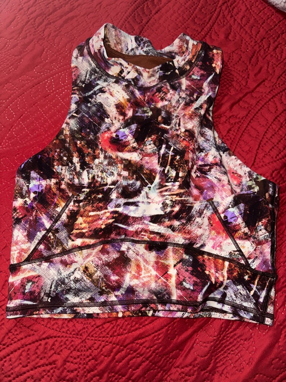 EUC Lululemon Everlux and Mesh
Cropped Tank size 6